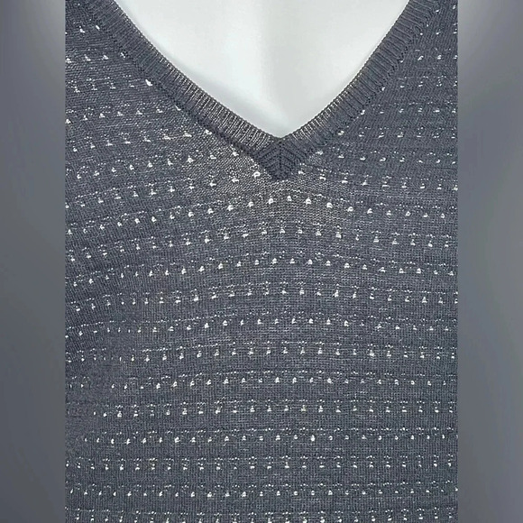 NWT French Connection Black Knit Bodycon Textured Dress Size 6 - Picture 4 of 6